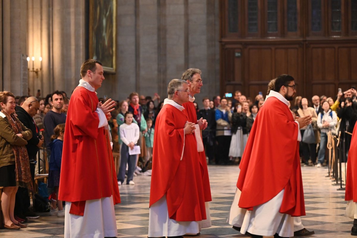 Rencontre des séminaristes d'Île-de-France 2025. Célébration de la messe. © Marie-Christine Bertin / Diocèse de Paris.