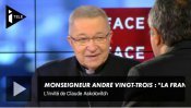 Le cardinal André Vingt-Trois invité d'iTele le samedi 21 décembre 2013