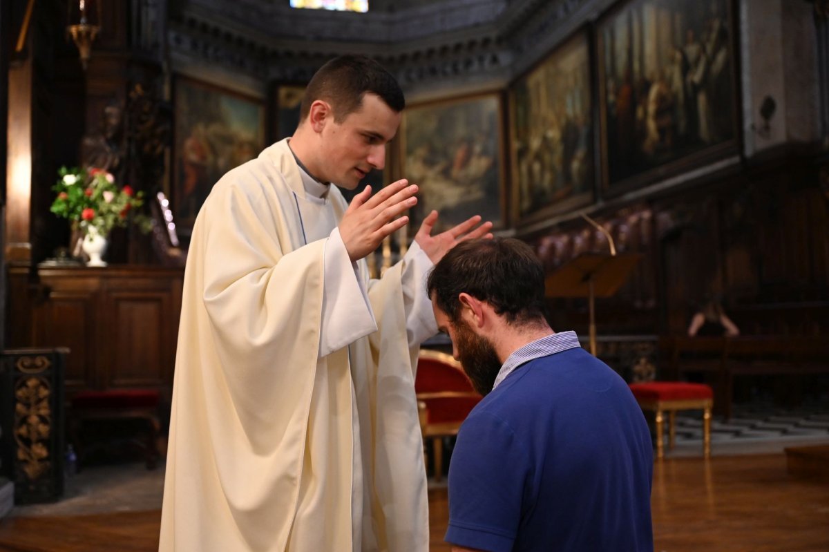Messe des nouveaux prêtres à Notre-Dame des Victoires. © Marie-Christine Bertin / Diocèse de Paris.
