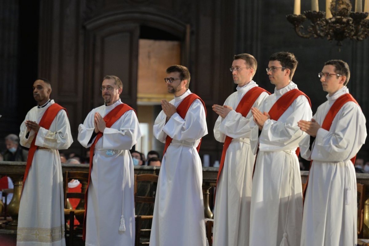 Ordinations sacerdotales 2021 à Saint-Sulpice. © Marie-Christine Bertin / Diocèse de Paris.