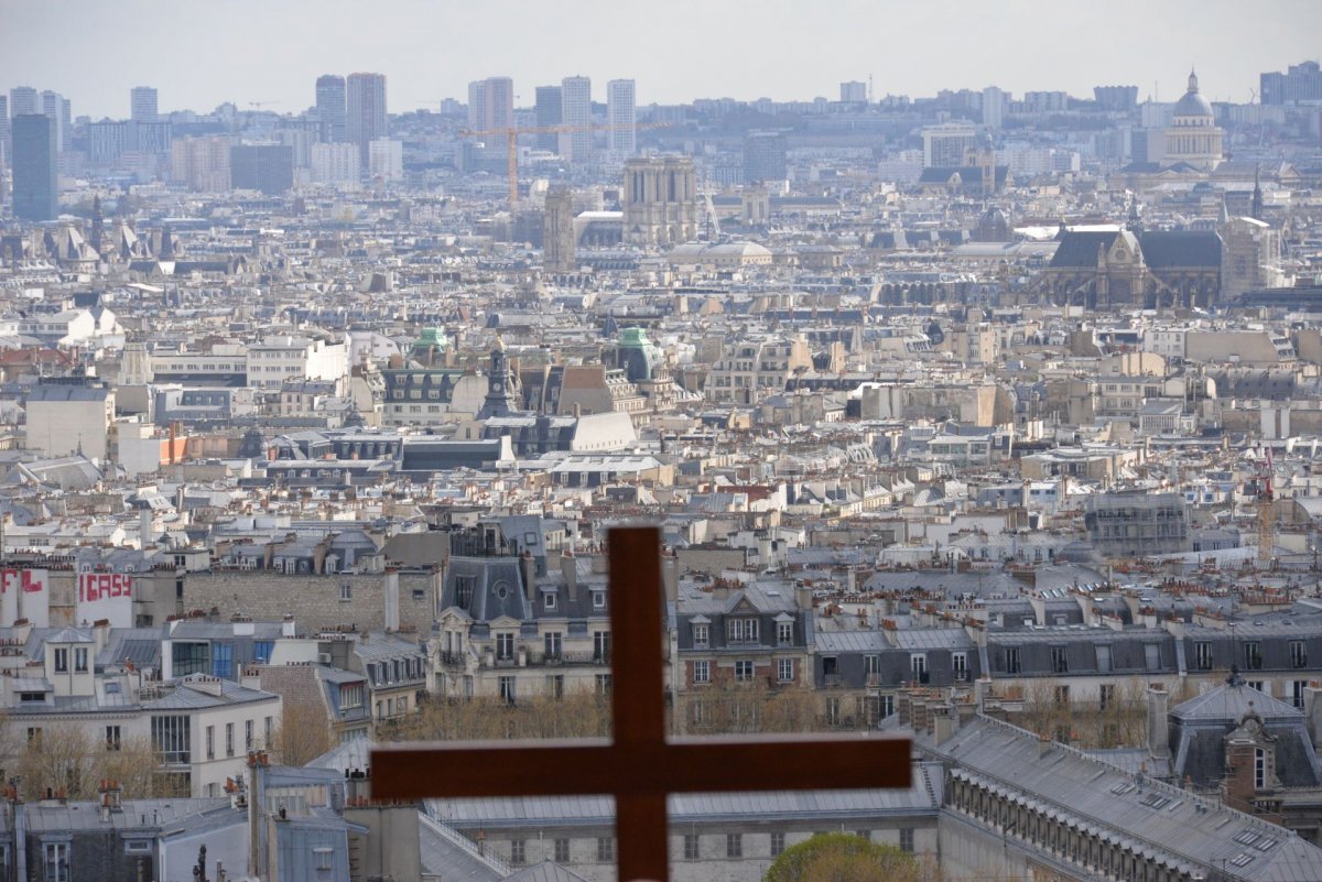 Chemin de croix de Montmartre 2023. © Marie-Christine Bertin / Diocèse de Paris.