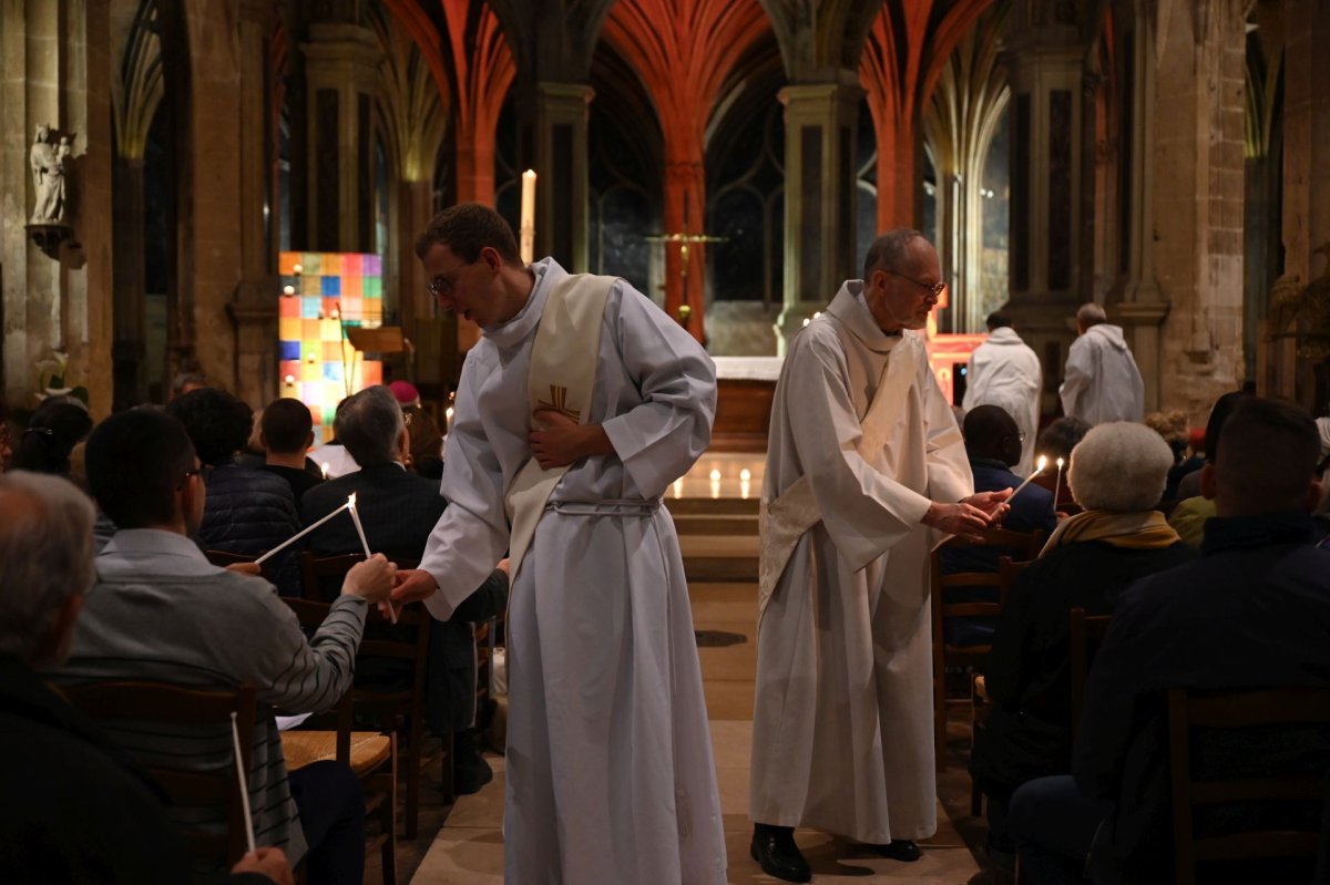 Catéchèse sur le sacrement de confirmation. Lundi 12 mai 2025. © Marie-Christine Bertin / Diocèse de Paris.