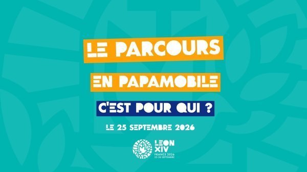 Trajet en papamobile du pape Léon XIV