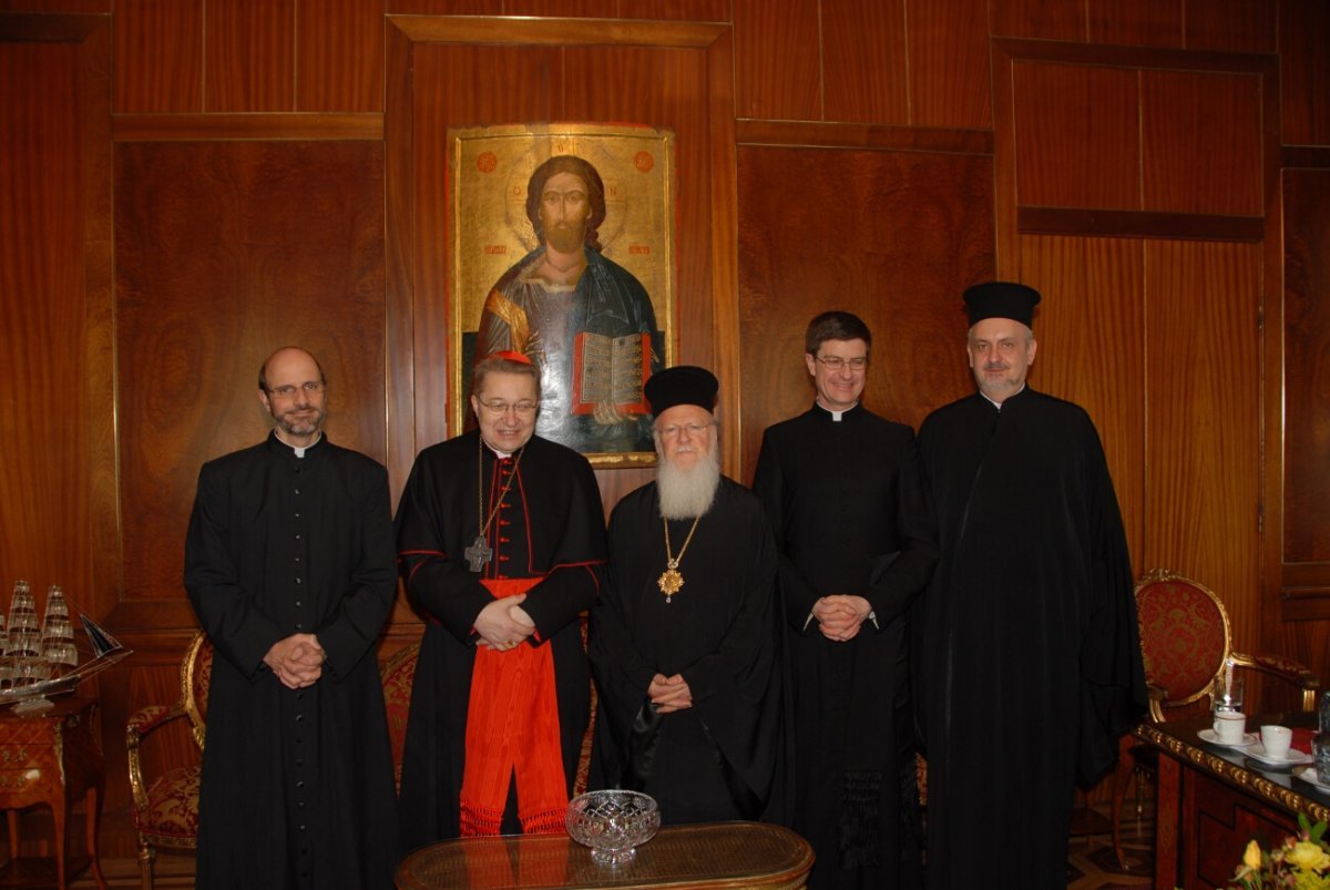 Entretien du Cardinal André Vingt-Trois avec sa Sainteté Bartolomeos I. 