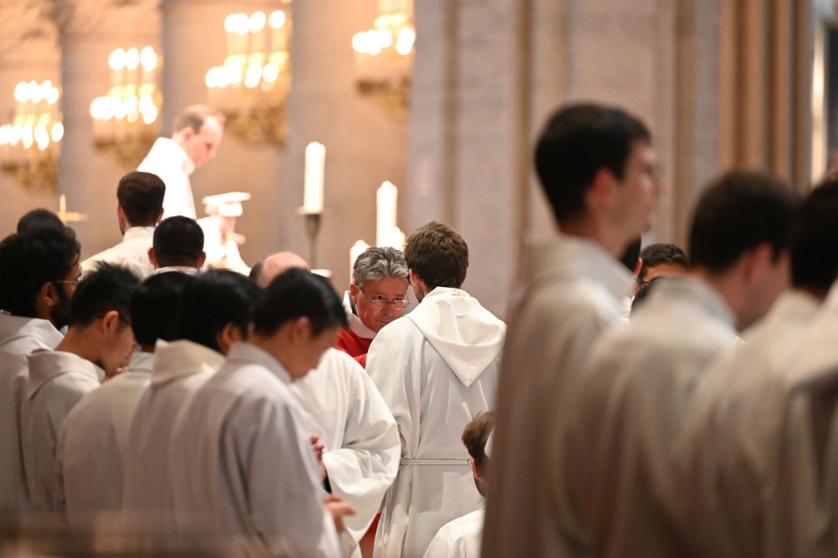 Rencontre des séminaristes d'Île-de-France 2025. Célébration de la messe. © Marie-Christine Bertin / Diocèse de Paris.