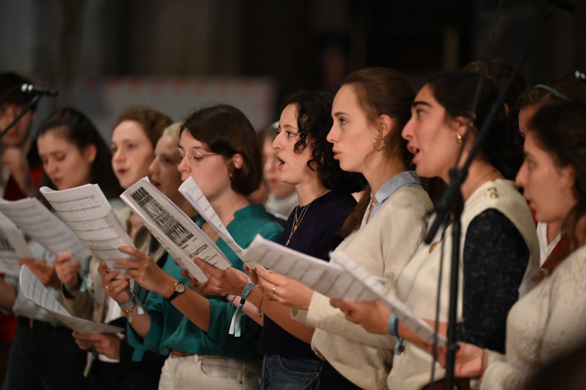 Messe des étudiants d'Île-de-France 2024. © Marie-Christine Bertin / Diocèse de Paris.