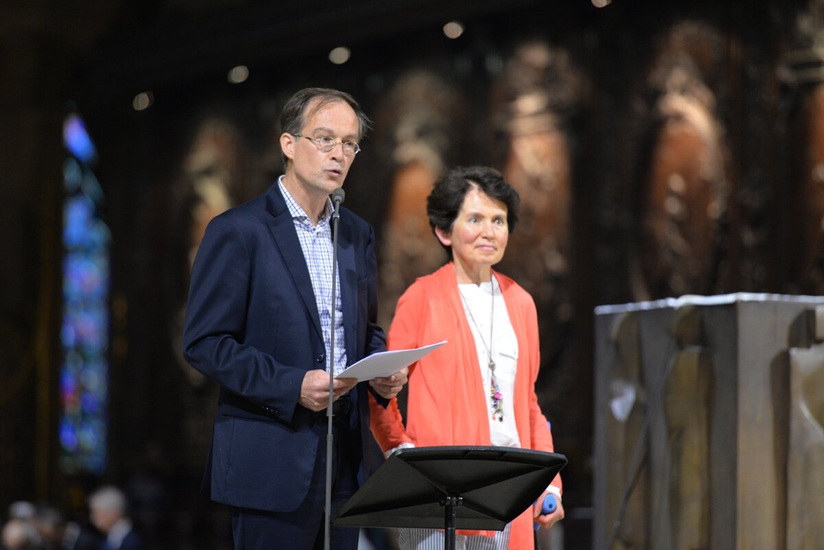 Témoignage de Bernard et Anne-Claire. © Marie-Christine Bertin / Diocèse de Paris.