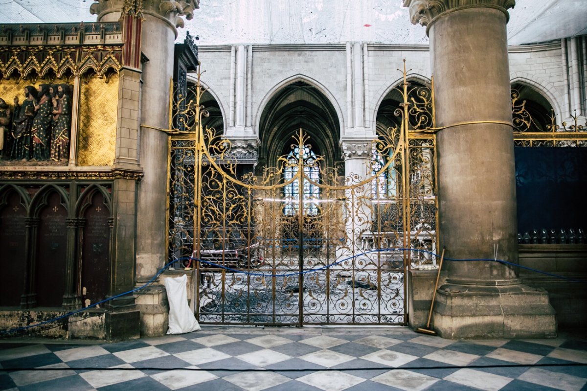 Notre-Dame de Paris, 2 mois après. © Guillaume Poli / CIRIC.