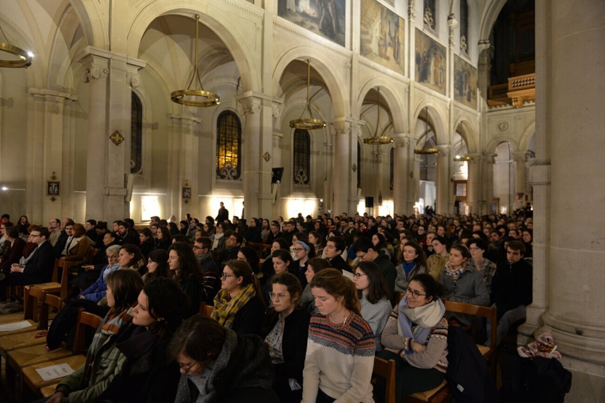 Catéchèse à Notre-Dame des Champs (6e). © Marie-Christine Bertin.