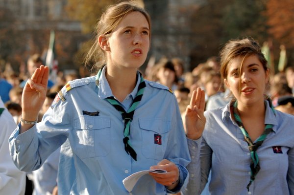 Messe du centenaire du scoutisme - 7 octobre 2007. © Esprit-photos.