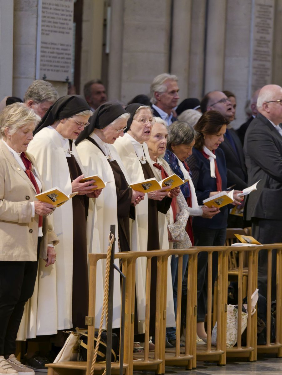 Messe d'action de grâce pour la canonisation des 16 carmélites de Compiègne. © Yannick Boschat / Diocèse de Paris.