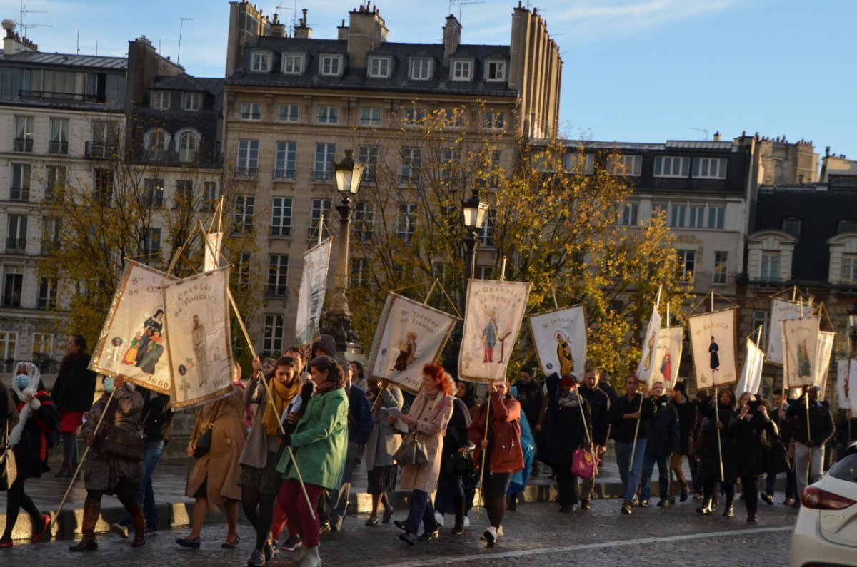 Procession de la Toussaint 2021. © Michel Pourny.