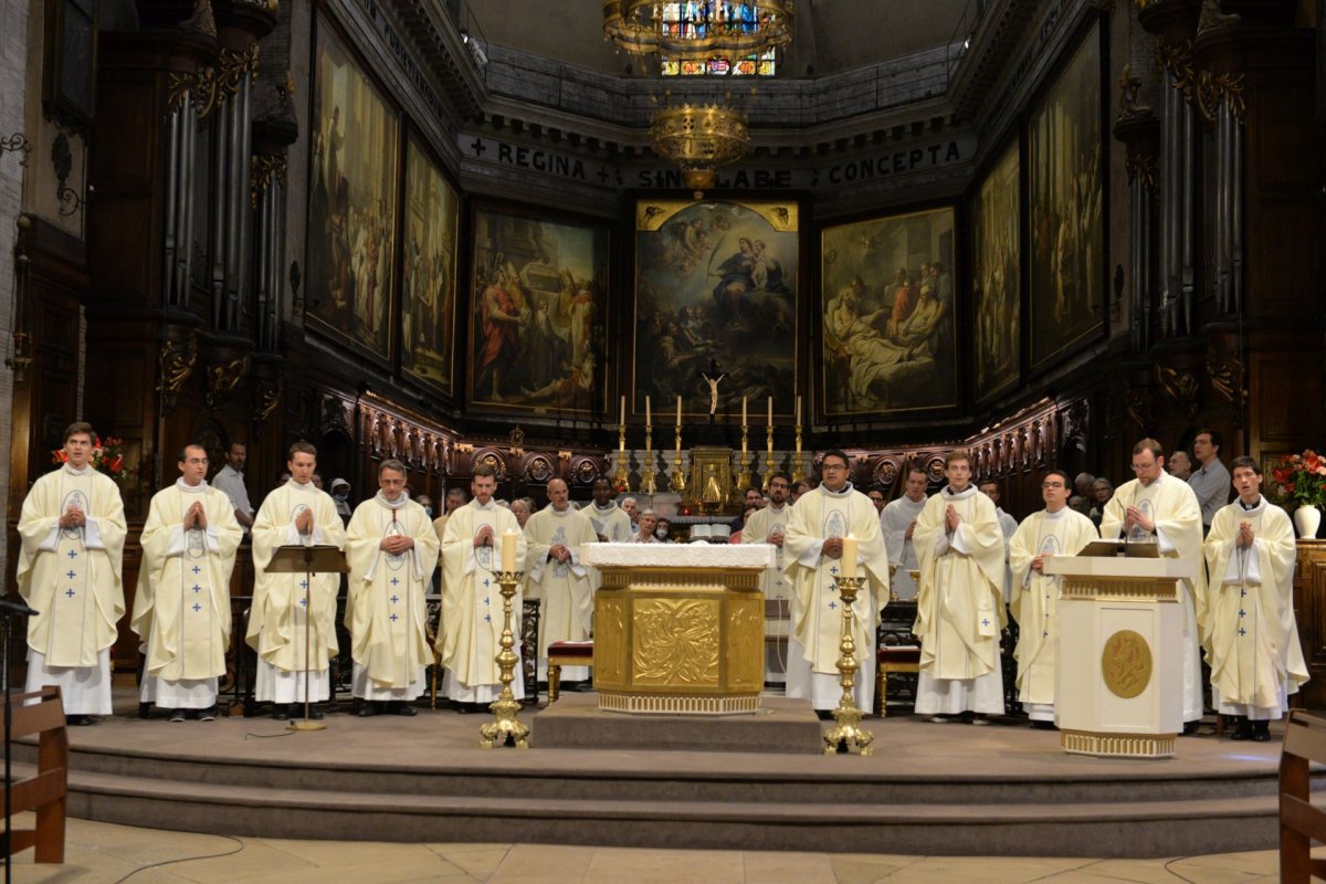 Messe des nouveaux prêtres à Notre-Dame des Victoires. © Marie-Christine Bertin / Diocèse de Paris.