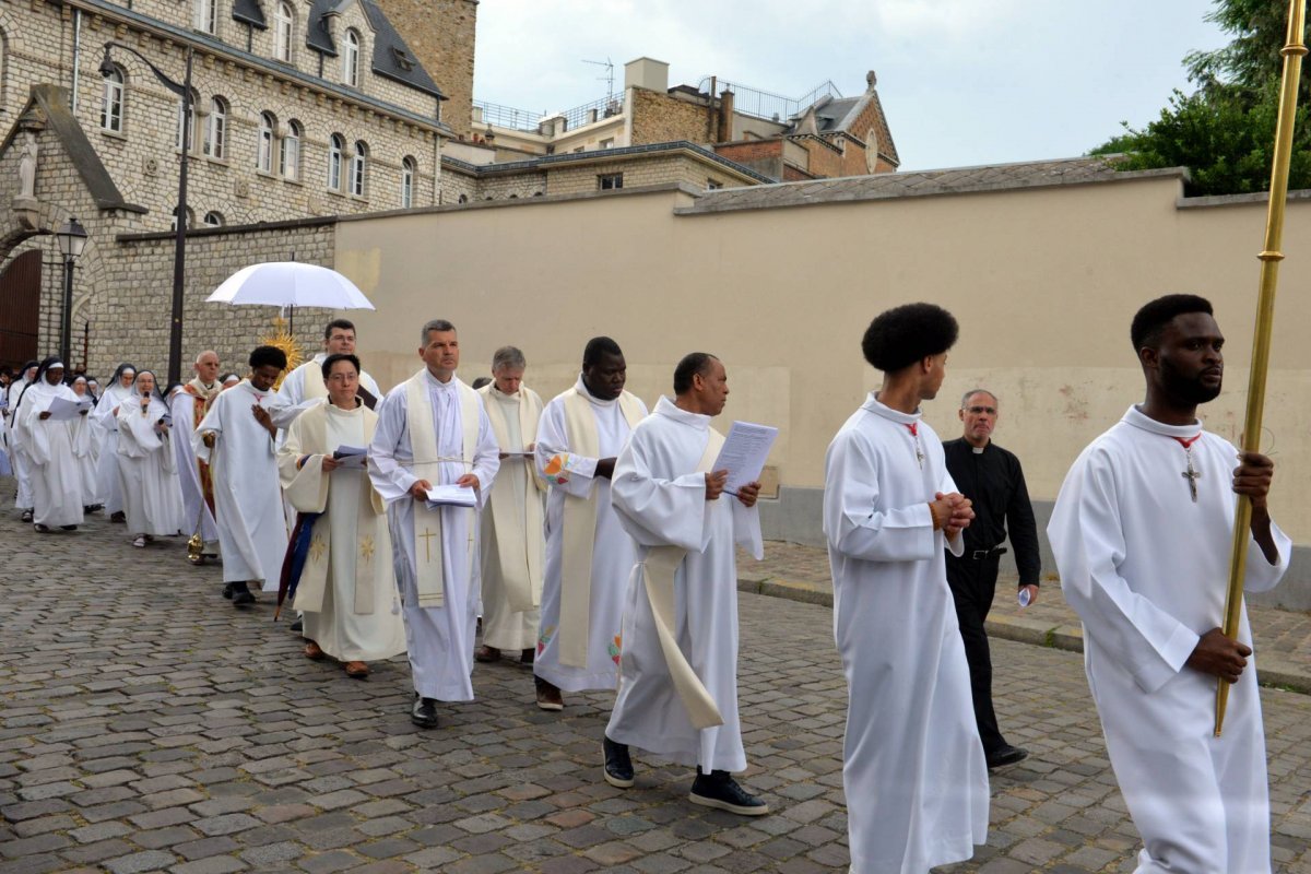 Fête-Dieu au Sacré-Cœur de Montmartre. © Marie-Christine Bertin / Diocèse de Paris.