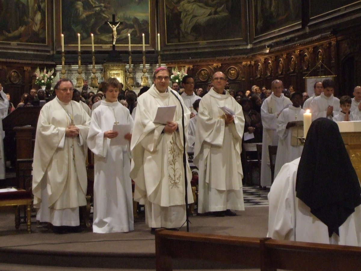 Mgr Jérôme Beau, qui est à l'origine du projet de la chapelle des époux (…). © Notre-Dame des Victoires 