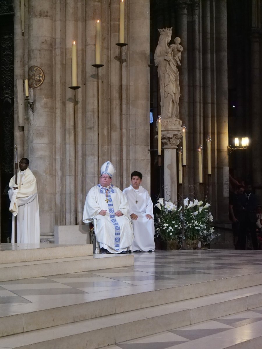 Messe anticipée de l'Assomption. © Yannick Boschat / Diocèse de Paris.