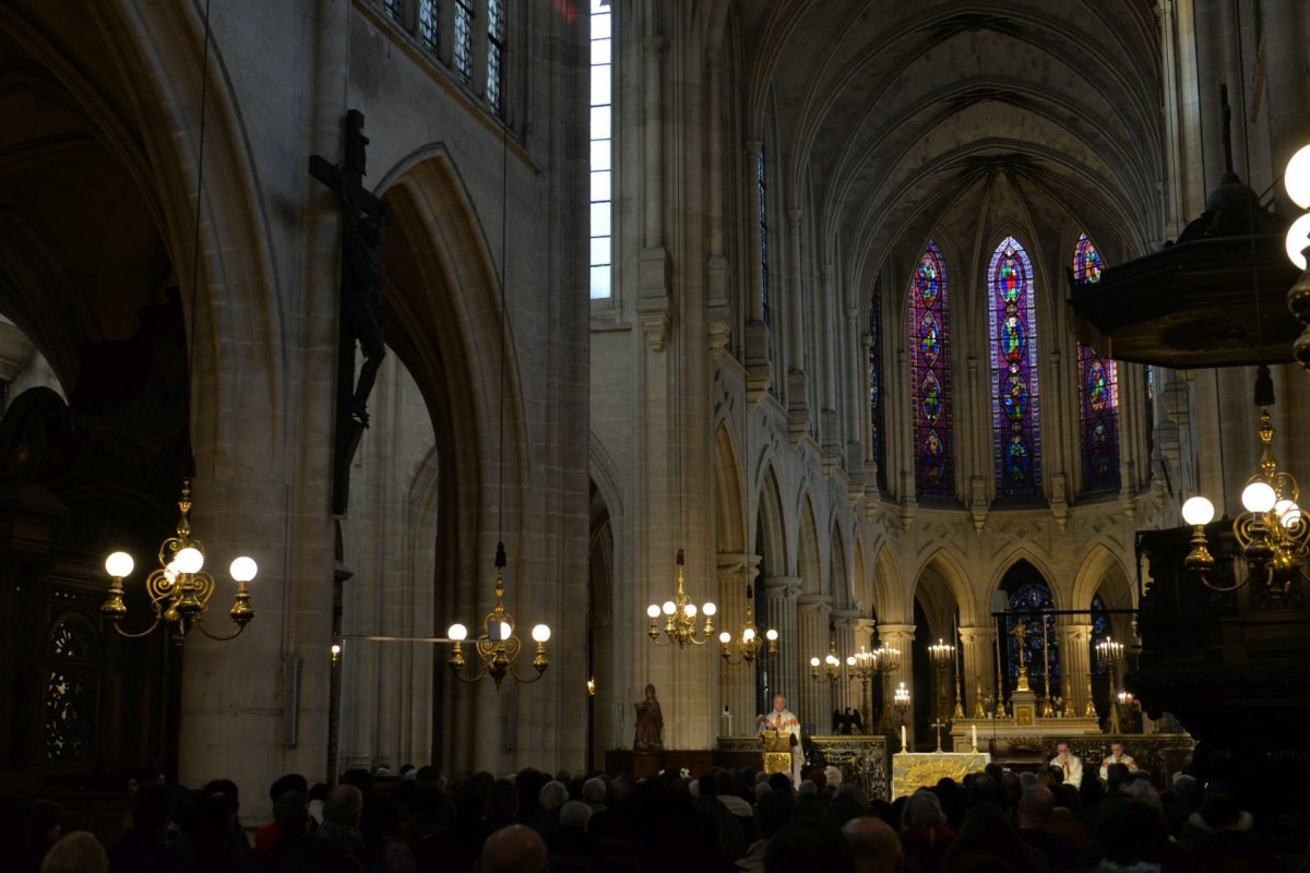 Jeudi saint 2023 à Saint-Germain l'Auxerrois. © Marie-Christine Bertin / Diocèse de Paris.