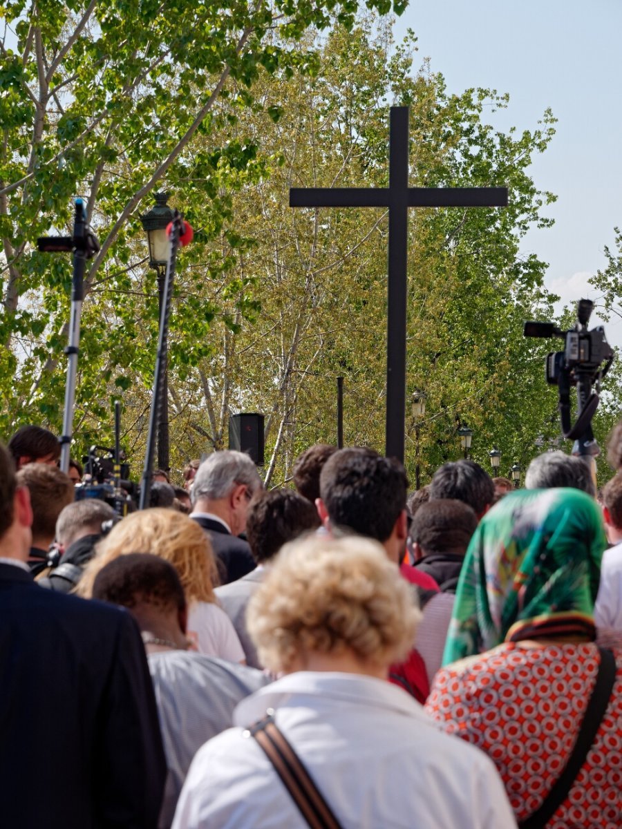 Chemin de croix de Notre-Dame de Paris. © Yannick Boschat / Diocèse de Paris.