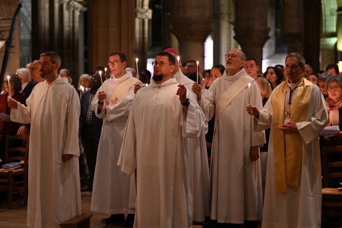 Catéchèse sur le sacrement de confirmation. Lundi 12 mai 2025. © Marie-Christine Bertin / Diocèse de Paris.
