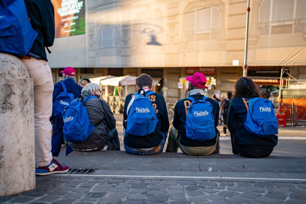 Jubilé des Pauvres à Rome avec Fratello. © Marine Clerc.