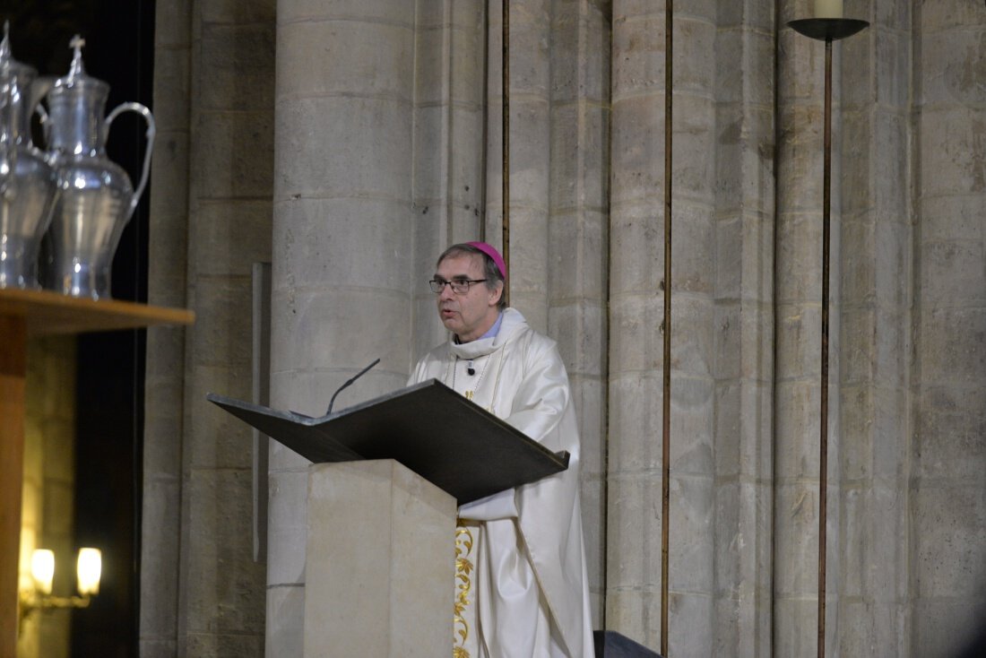 Homélie de Mgr Jérôme Beau, évêque auxiliaire de Paris. © Marie-Christine Bertin / Diocèse de Paris.