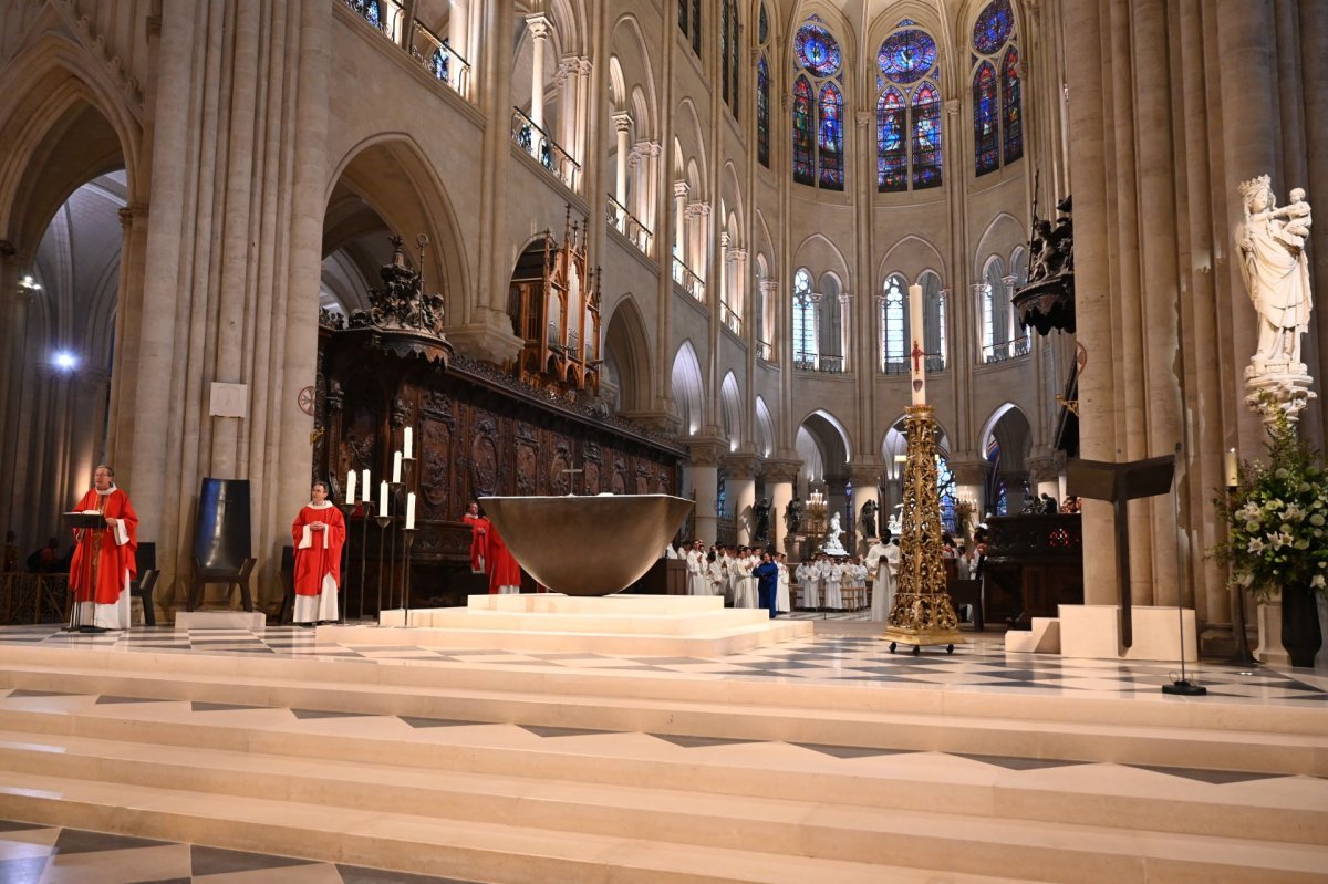 Rencontre des séminaristes d'Île-de-France 2025. Célébration de la messe. © Marie-Christine Bertin / Diocèse de Paris.