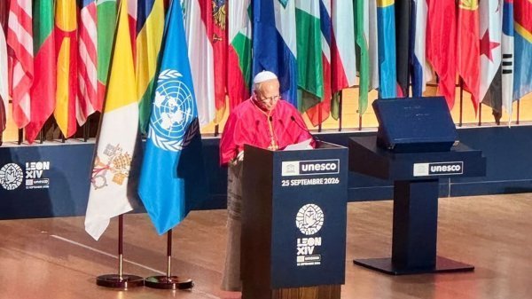 Visite du pape Léon XIV à l'UNESCO 