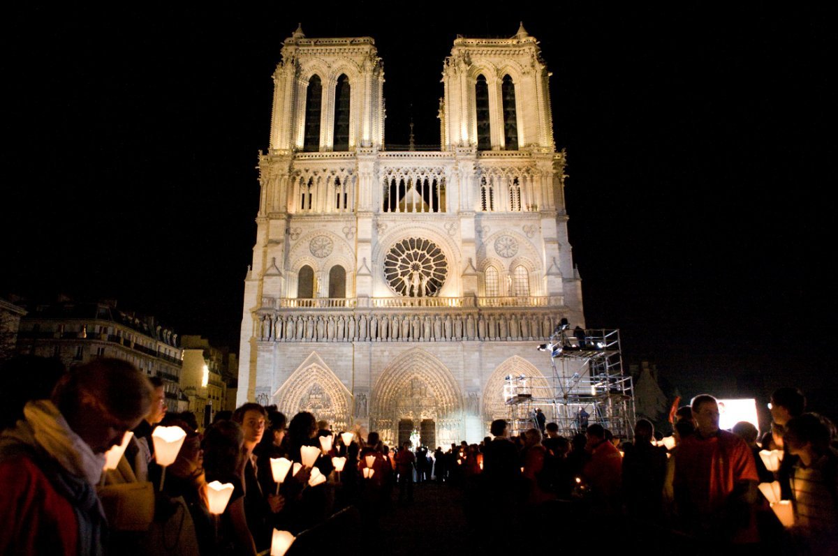 Chemin de Lumière à minuit. Reproduction interdite. © CIRIC.