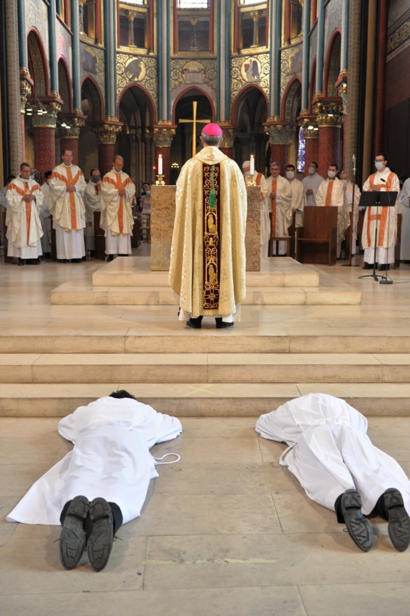 Ordinations diaconales en vue du sacerdoce 2020 à Saint-Germain des Prés (6e). © Marie-Christine Bertin / Diocèse de Paris.