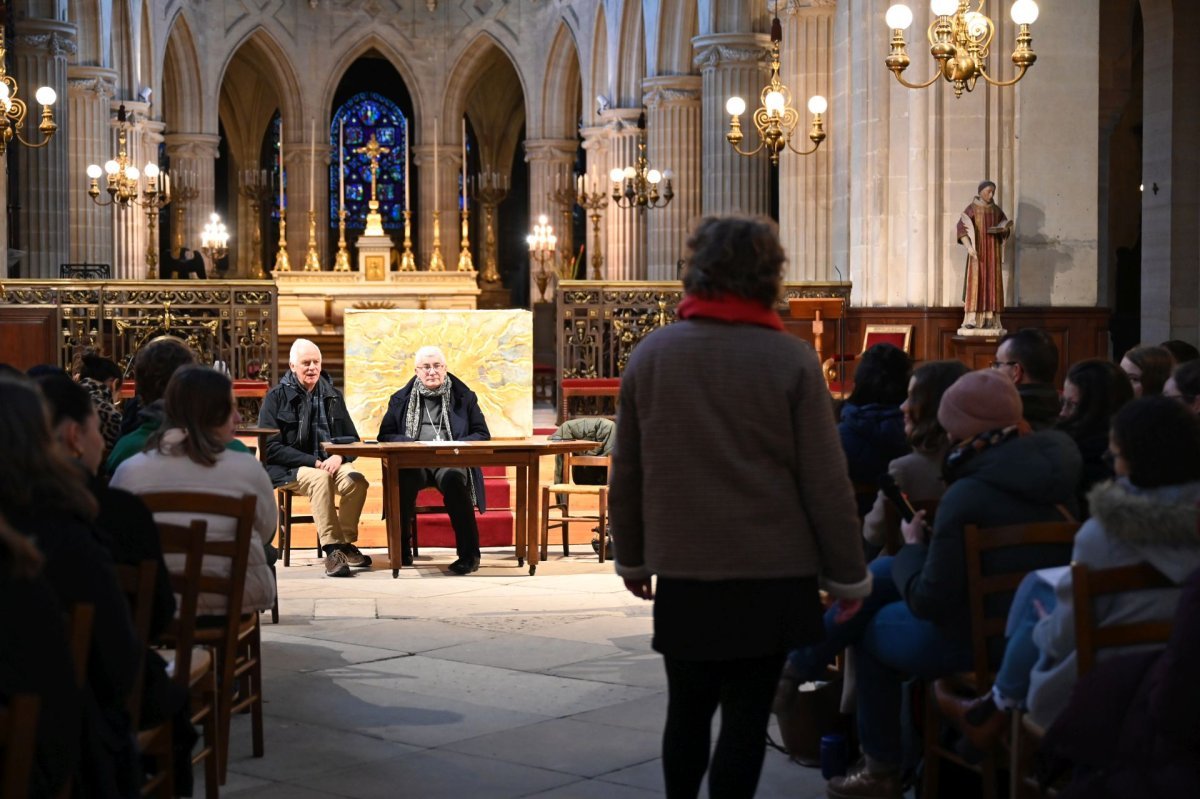 Atelier à Saint-Germain l'Auxerrois. © Marie-Christine Bertin / Diocèse de Paris.