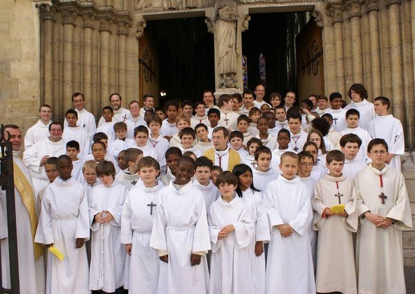 Rassemblement des servants de messe, Immaculée Conception. 