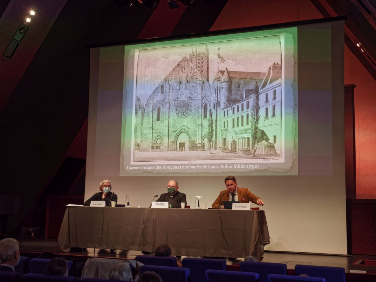 Colloque historique sur Geneviève. 4 novembre 2021, au Collège des Bernardins. © Yannick Boschat / Diocèse de Paris.