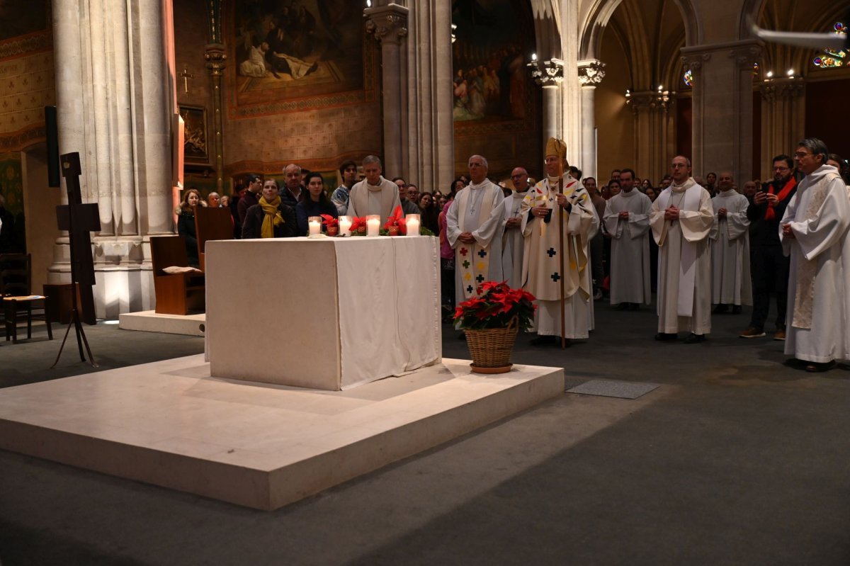 Messe à Saint-Ignace. © Marie-Christine Bertin / Diocèse de Paris.