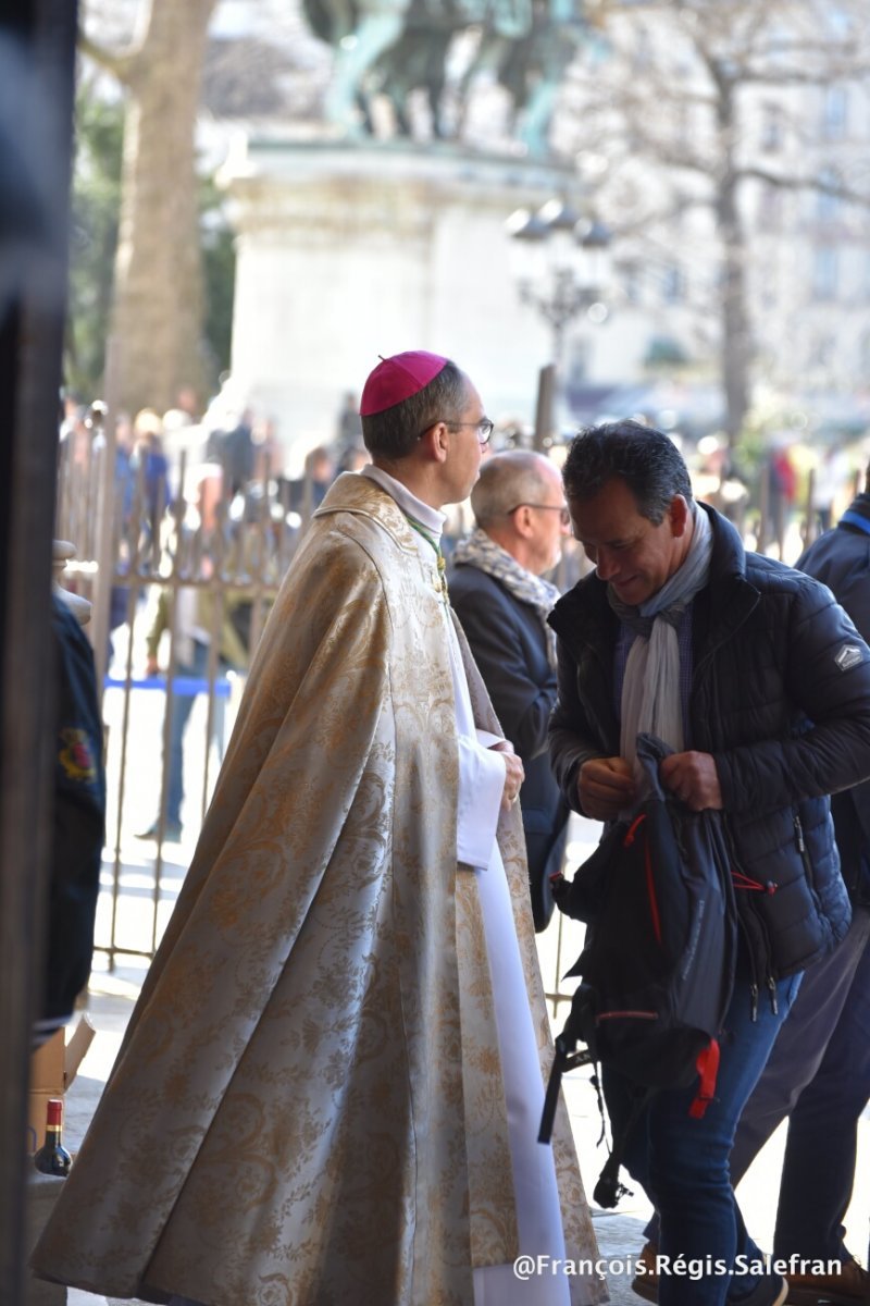 “Marche de Saint-Joseph”, Mgr Mathieu Rougé à Notre-Dame de Paris. 