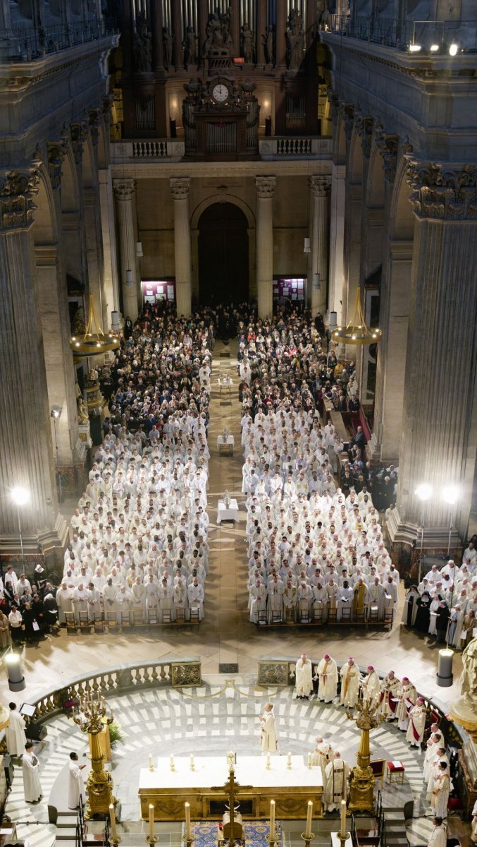 Messe chrismale 2024. © Yannick Boschat / Diocèse de Paris.