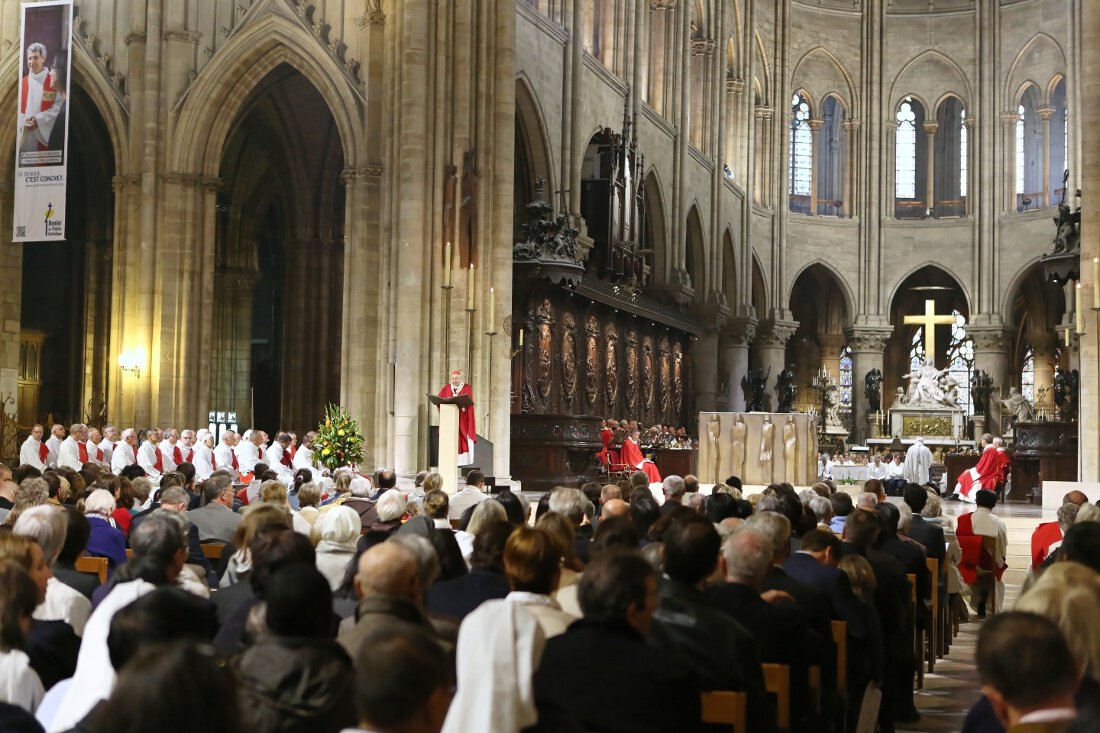 Homélie du cardinal André Vingt-Trois. © Yannick Boschat / Diocèse de Paris.