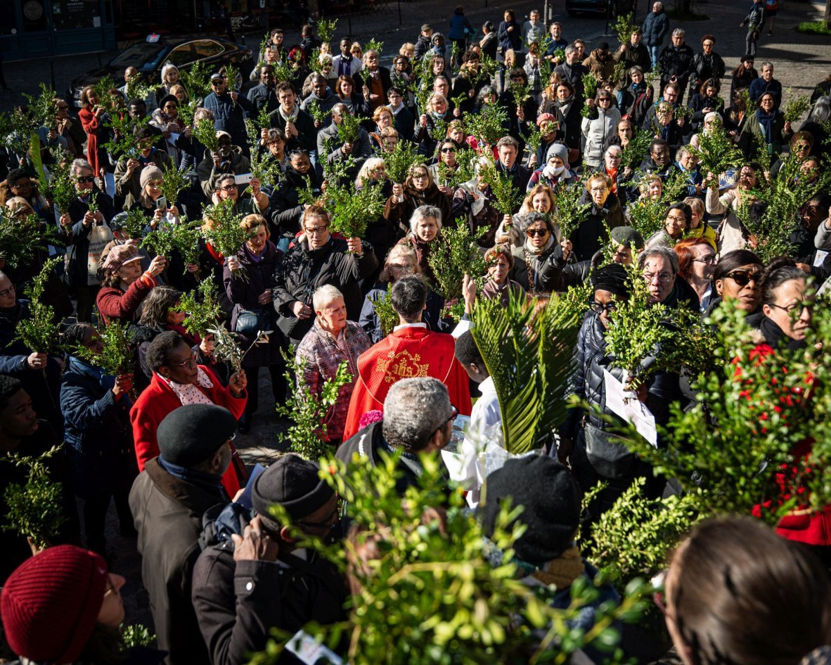 Dimanche des Rameaux à Saint-Germain de Charonne (20e). © Liam Hoarau / Diocèse de Paris.