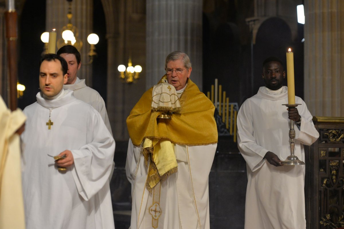 Jeudi saint 2023 à Saint-Germain l'Auxerrois. © Marie-Christine Bertin / Diocèse de Paris.