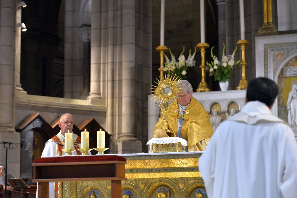 Fête-Dieu au Sacré-Cœur de Montmartre. © Marie-Christine Bertin / Diocèse de Paris.