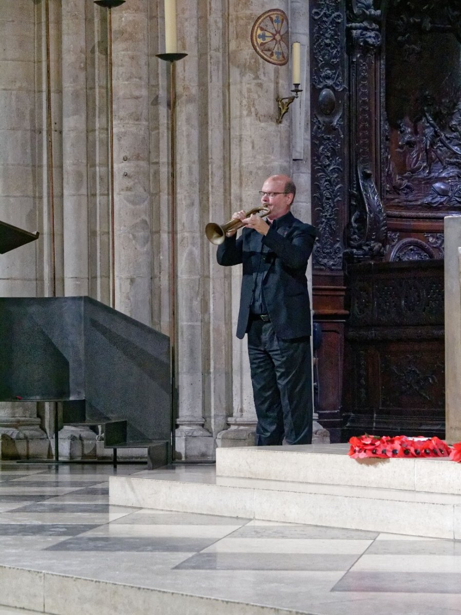 Célébration de commémoration du centenaire de l'armistice de la Grande (…). © Yannick Boschat / Diocèse de Paris.