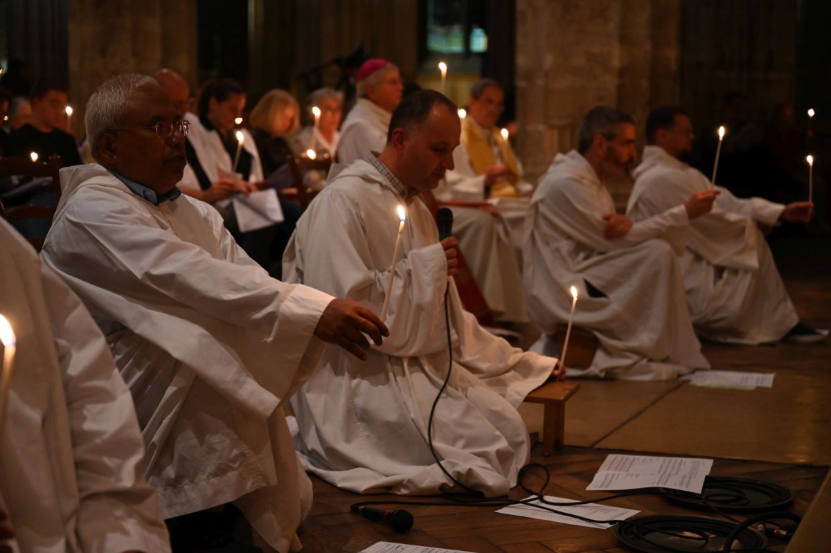 Catéchèse sur le sacrement de confirmation. Lundi 12 mai 2025. © Marie-Christine Bertin / Diocèse de Paris.
