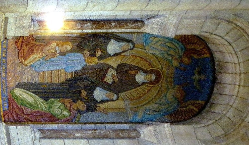 Au carmel de Pontoise. Mosaïque du Sacré-Cœur © C. D. A. S.