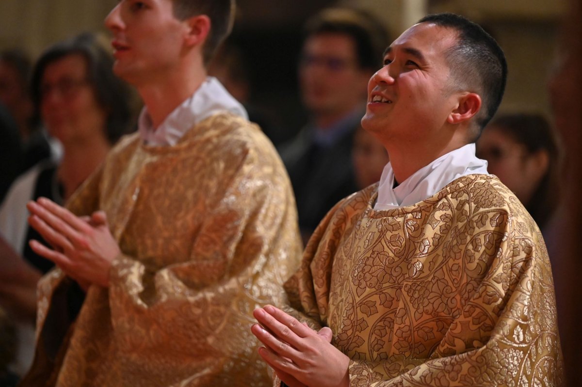 Ordinations diaconales en vue du sacerdoce 2024 du 5 octobre 2024. © Marie-Christine Bertin / Diocèse de Paris.