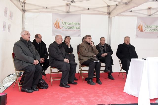 Les évêques et les évêques auxiliaires des 8 diocèses d'Ile-de-France (…). © Yannick Boschat.