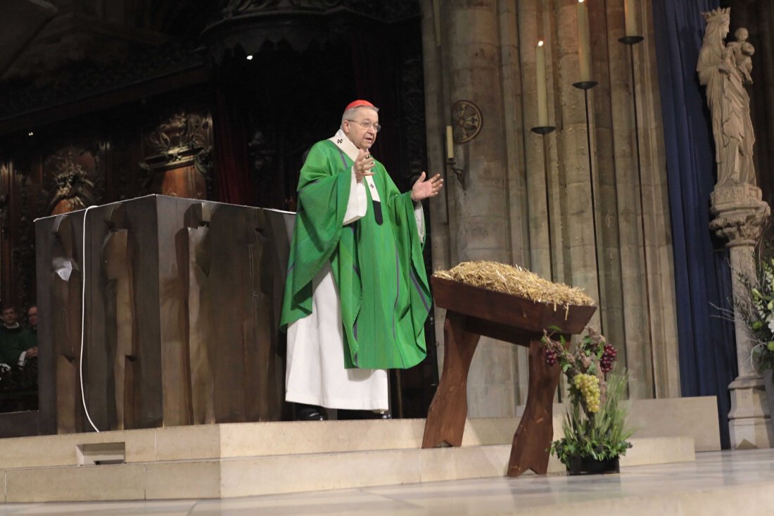 Messe célébrée par le cardinal André Vingt-Trois. © Yannick Boschat / Diocèse de Paris.