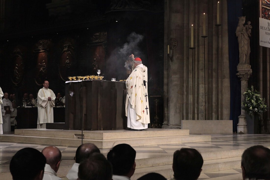 Liturgie eucharistique. © Yannick Boschat / Diocèse de Paris.