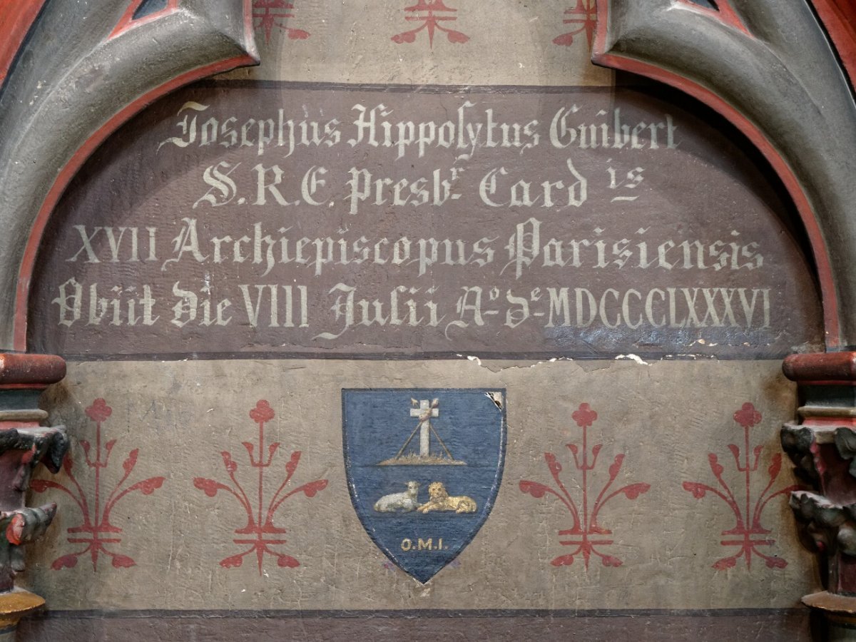 Blason à Notre-Dame de Paris. © Yannick Boschat / Diocèse de Paris.