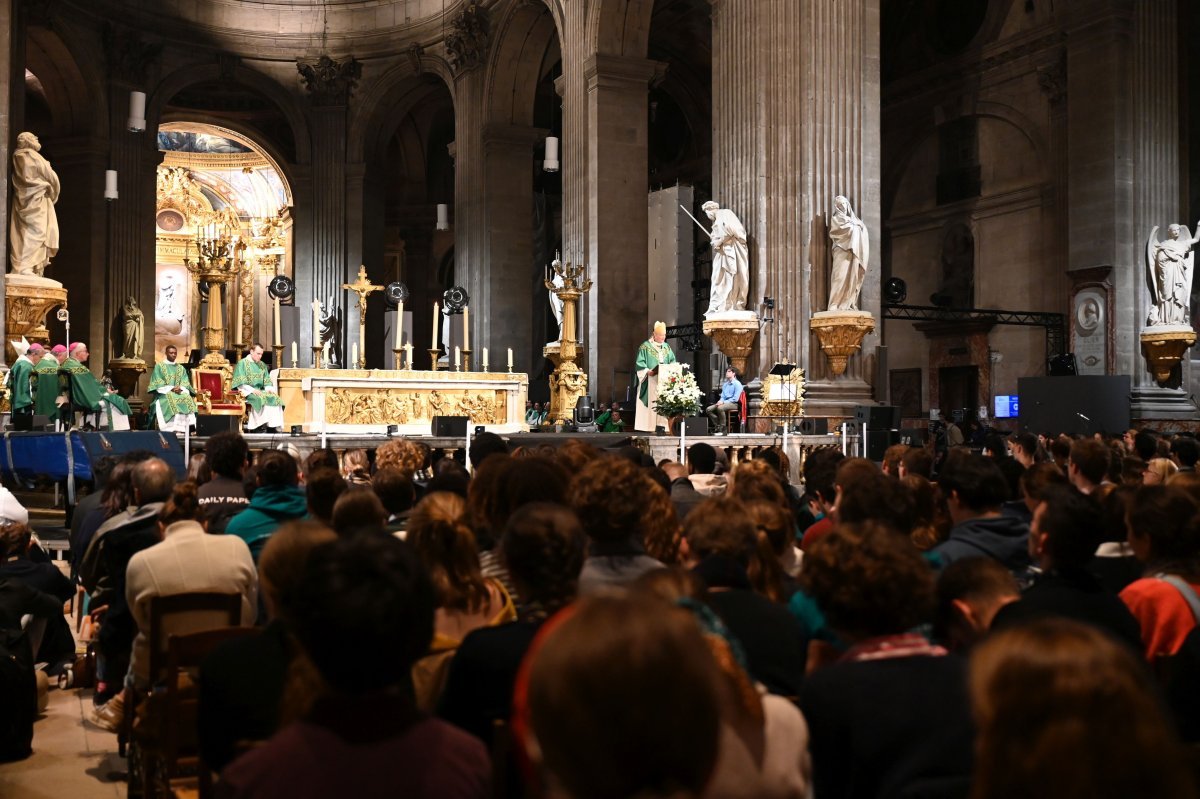 Messe des étudiants d'Île-de-France 2024. © Marie-Christine Bertin / Diocèse de Paris.