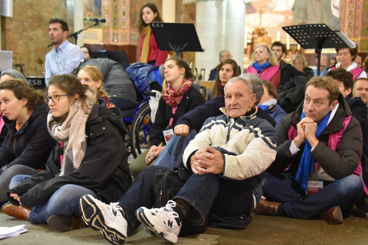 Rencontres européennes à Lourdes avec Fratello 2019. © François-Régis Salefran.