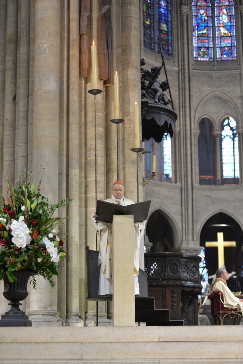 Homélie du cardinal André Vingt-Trois. © Marie-Christine Bertin / Diocèse de Paris.